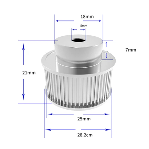 

1Pcs Aluminum GT2 10mm Width 40 Tooth Teeth 2GT Timing Drive Pulley Pully Gear For 3D Printer Bore=5mm