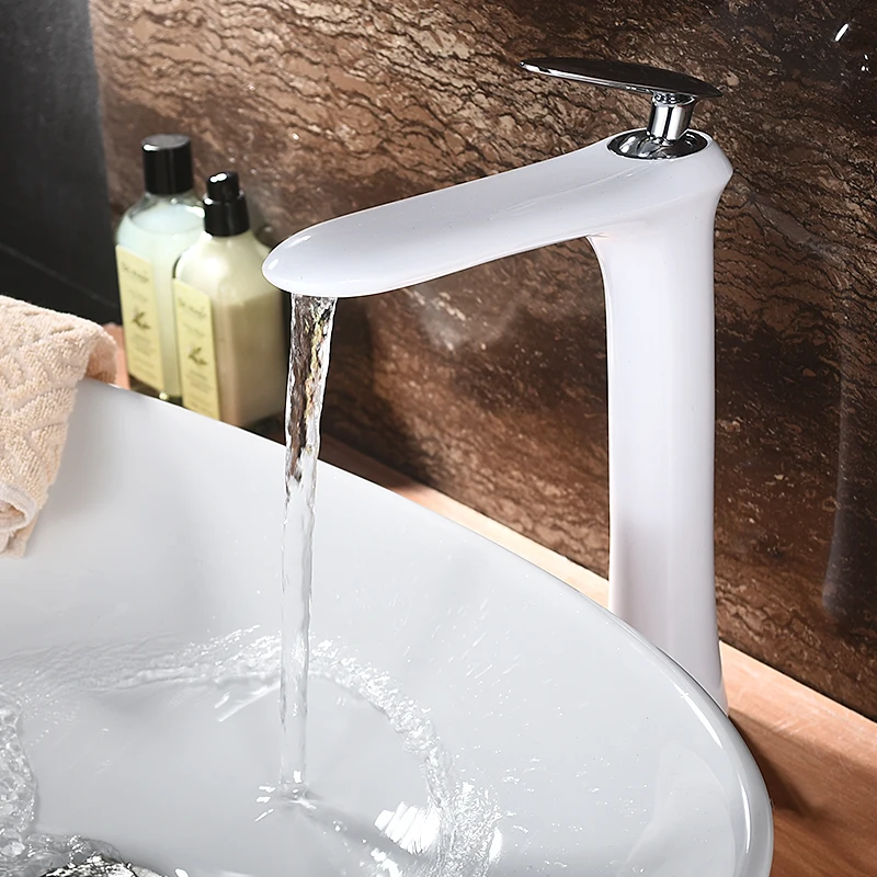 

cold hot basin faucet The single span single undercounter heightening the stage Europe type bibcock of black and white