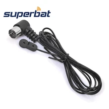 Superbat Black Push On Female Jack FM Dipole Antenna 75 Ohm PAL Connector Radio Stereo Indoor