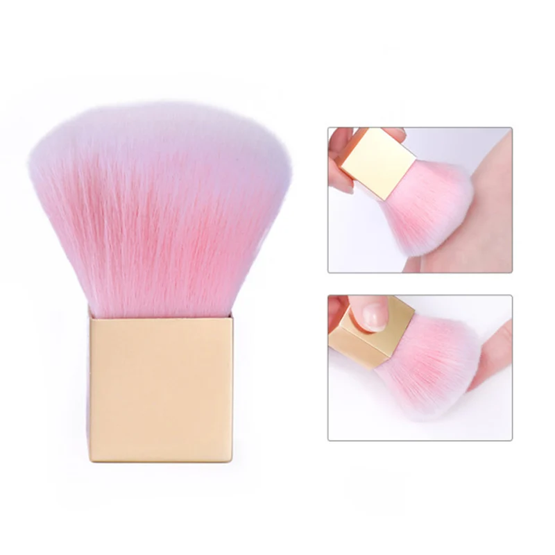 

1Pc Nail Brush Acrylic UV Gel Nail Art Powder Cleaning Dust Remover Gradient Brush Manicure Nail Art Care Tool