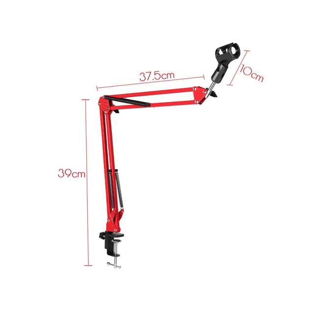 NB-35 Professional Metal Suspension Scissor Arm Adjustable Microphone Stand Holder For Mounting On PC Laptop Notebook
