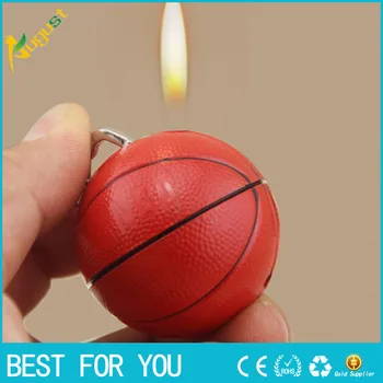 

New Basketball Football Shape Pendant lighter Refillable Butane Gas Lighters Cigarette Accessories