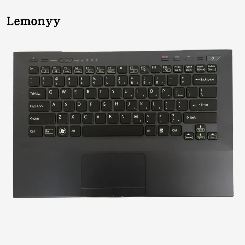 New US laptop backlit keyboard for SONY VAIO VPC SA SB SC VPCSA VPCSB VPCSC PCG-41216L with palmrest upper cover