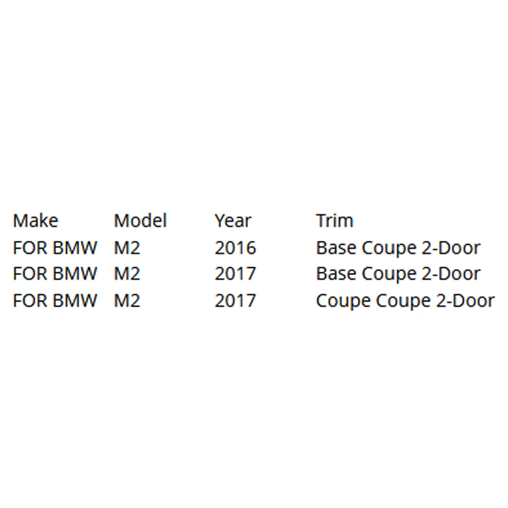 Para M2 de fibra de carbono parachoques trasero de difusor de Spoiler para BMW F87 M2 Coupe 2 puerta 2016 de 2017, tres estilo