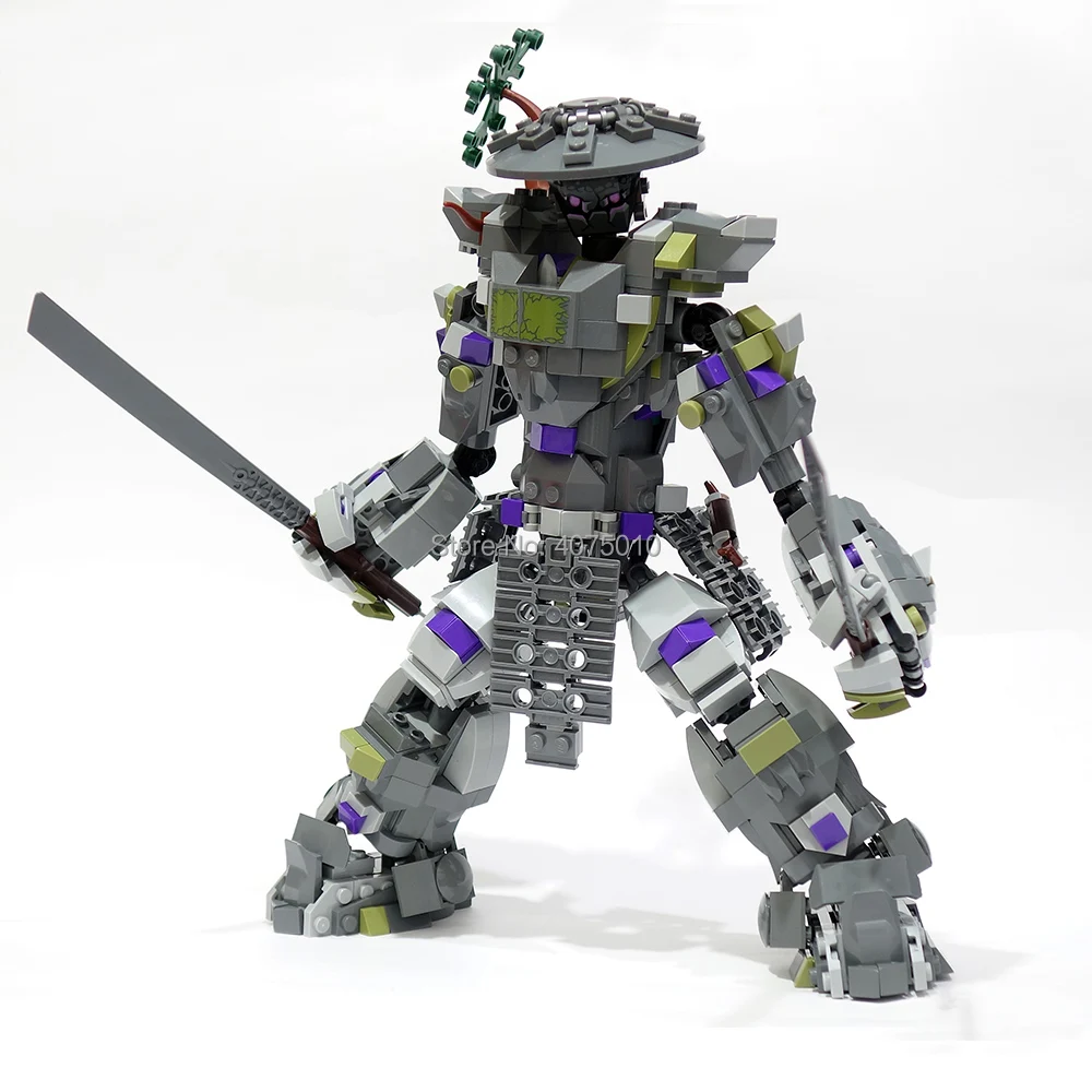 

Compatible Legoinglys NinjagoINGlys Dragon Oni Titan 585pcs Ninja Mech Blocks Bricks Education Toys 70658 for children gift