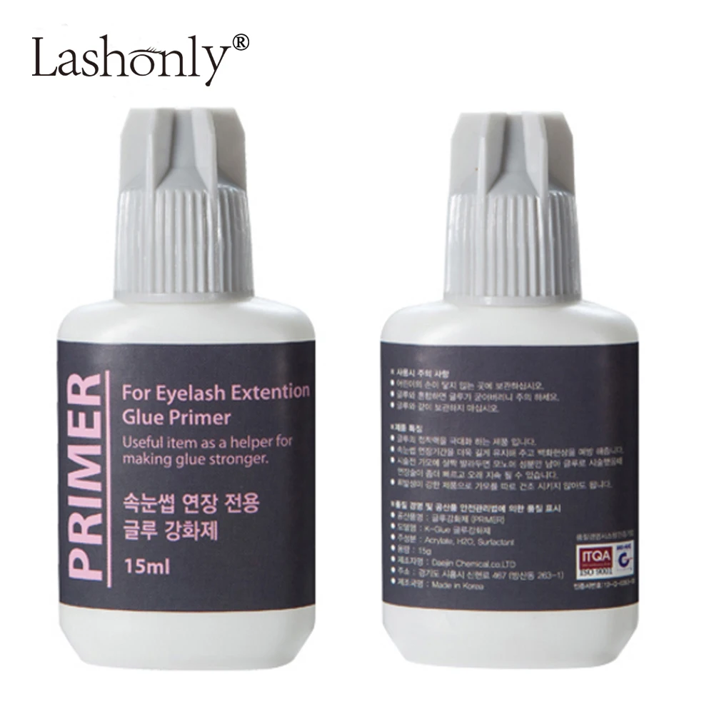 

Lashonly 15ml Glue Primer Used on Roots of False Eyelashes Make Eyelash Glue stronger Keep Lashes Stay Longer
