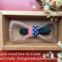 Мужской деревянный лук галстук-бабочка треугольная клетчатая форма джентльмен галстук-бабочка