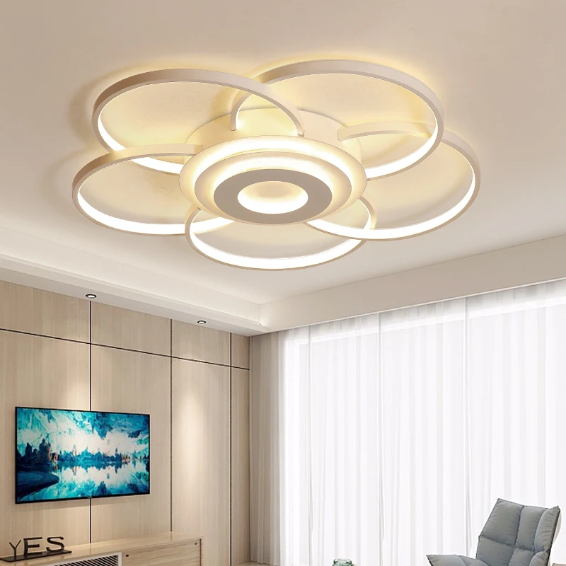 

LED Ceiling Lights Lamp Modern for Living room Bedroom kitchens Surface mounted 110V 220V Aluminum Wave Modern LED Ceiling Lamp