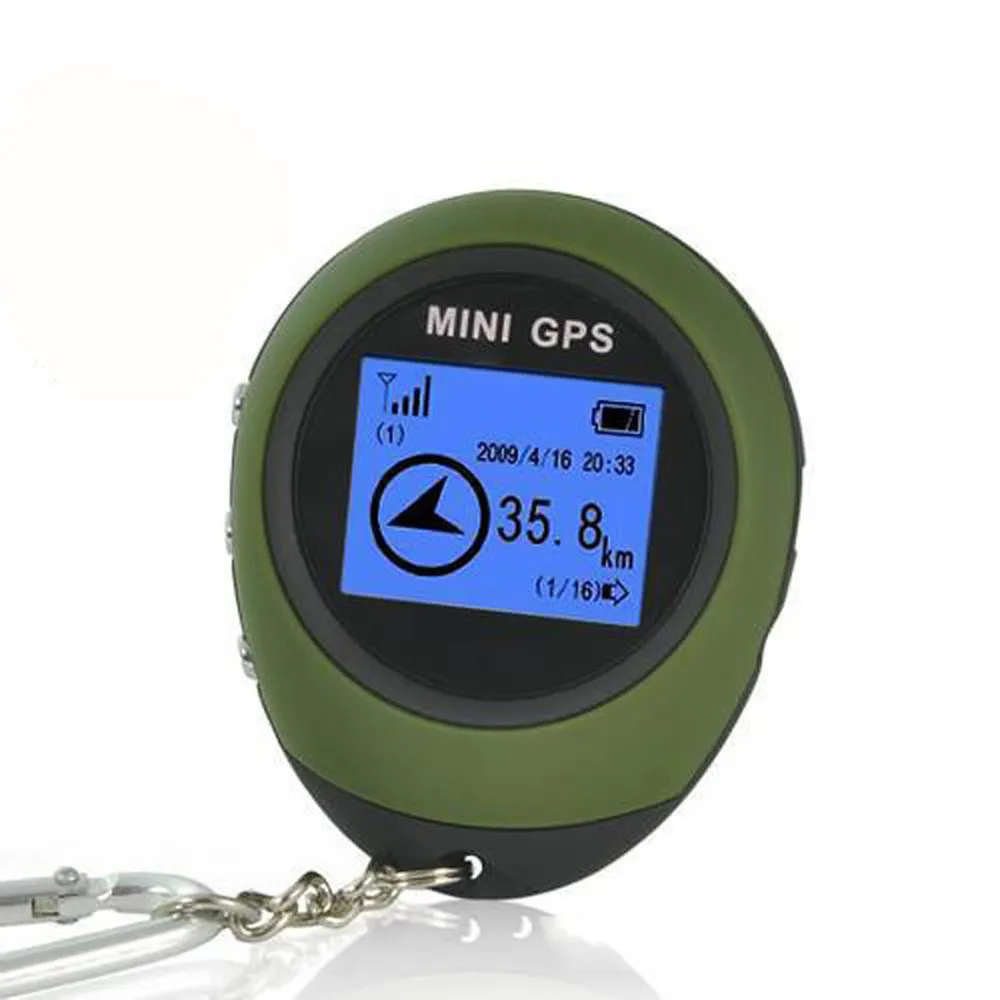 USB rechargeable outdoor mini GPS receiver tracker + locator keychain