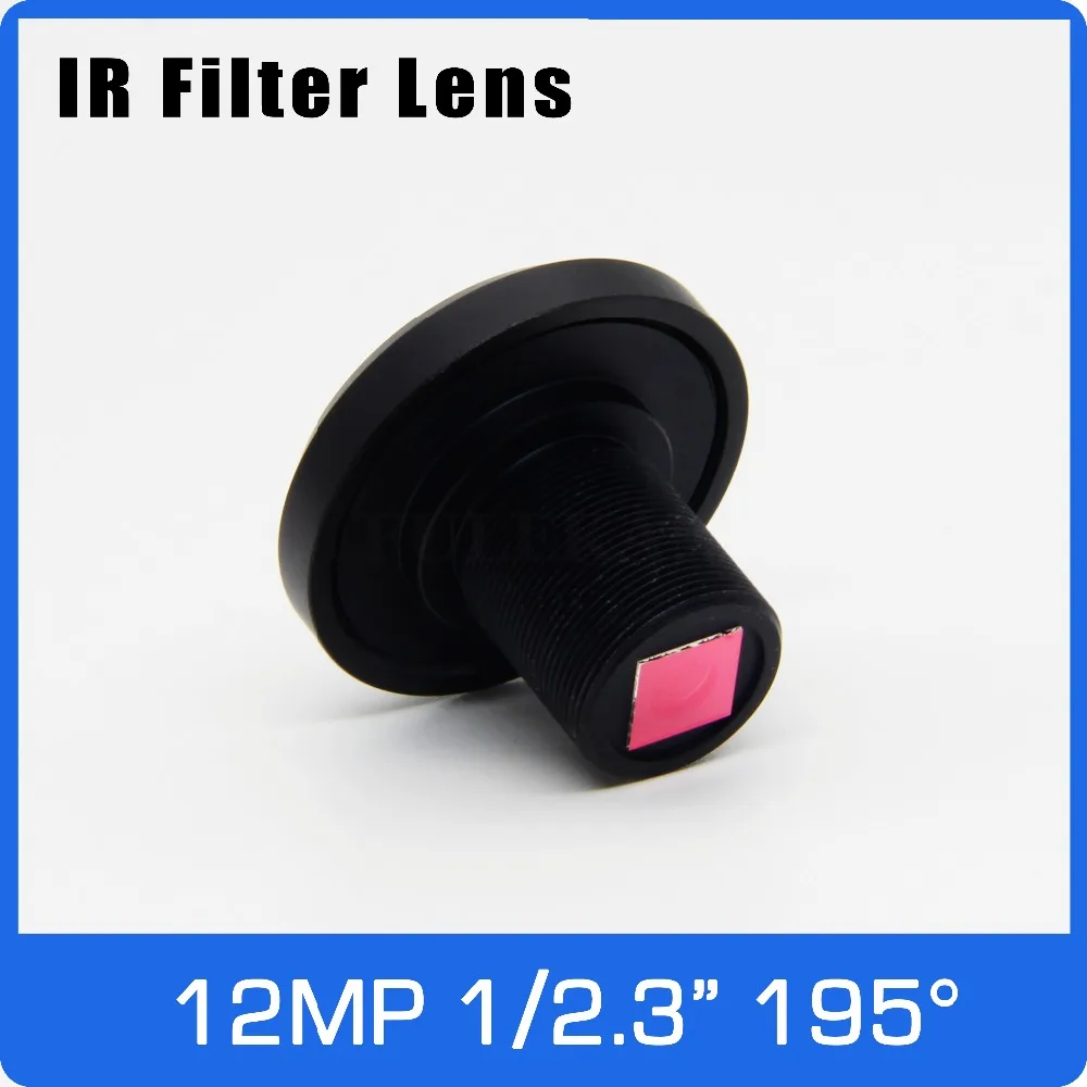 

12Megapixel Fisheye Lens with IR Filter 1/2.3 Inch 195 Degree For 4:3 Mode IMX117/IMX377/IMX477/IMX206 Action Camera