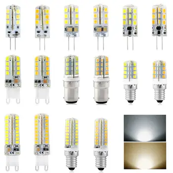 

1PC LED Bulb SMD 2835 LED G4 G9 B15 E14 E12 LED lamp 3W 4W 5W 7W 8W 9W led Light AC/DC12V AC220V 360 Degree Replace Halogen Lamp