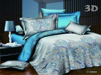 

Luxury 3D Print Bedding Set Brightly Flowers Patchwork Duvet Cover King Queen Size Pillowcase Bedsheets bed