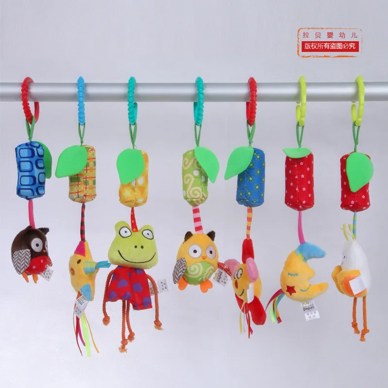 Детские игрушки для мальчиков и девочек погремушка силиконовая с гуттаперча Прорезыватель для зубов для малышей музыкальный подвесной колокольчик прекрасный Колокольчик для детской коляски