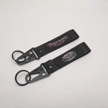 

1 Piece New Fashion Embroidery Key Holder Chain Triumph Collection Keychain for Triumph Daytona All Motorcycle Embroidered Badge