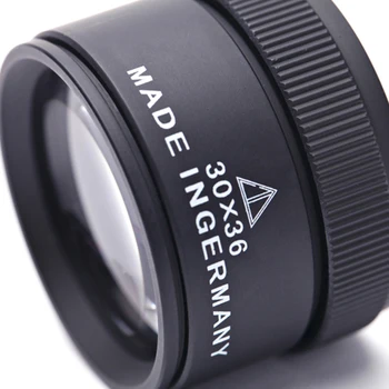 

30X 36mm HD Magnifying Glass Mini Pocket Magnifier Handheld Optical Glass Lens Loupe Magnifier for Coin Stamps Jewelry Loupe
