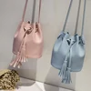 Vintage Small Women Tassel Bucket Bag For Luxury Handbags Women Shoulder Bags Designer Girls Drawstring Messenger Crossbody Bag ► Photo 2/6