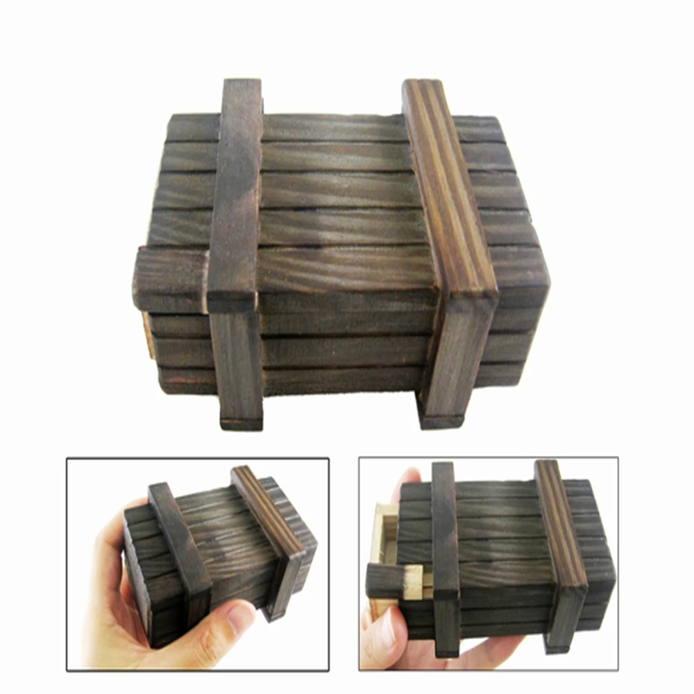 

Vintage Wooden Puzzle Magic Secret Box Drawer Brain Teaser Educational Toys for Children Kids Gift Secret Box Toy