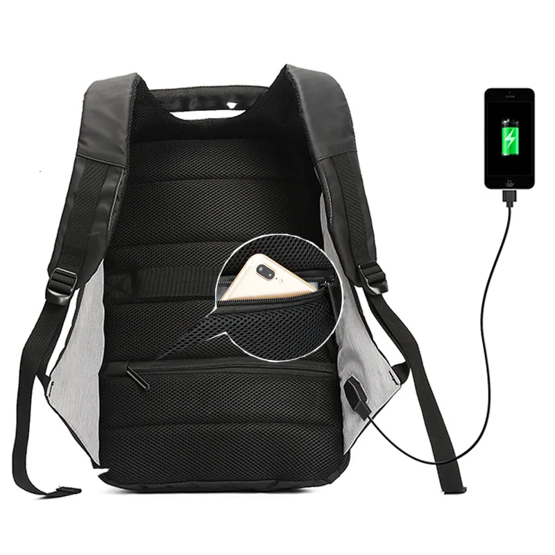 Рюкзак MAGIC UNION мужской водонепроницаемый с USB зарядкой Противоугонный|backpack for