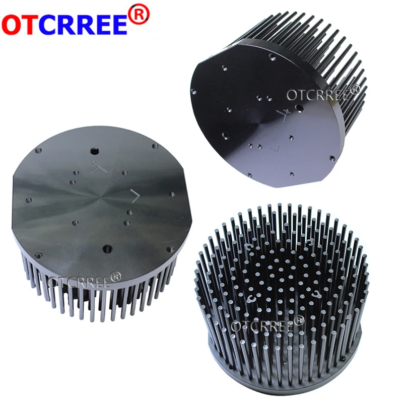 Round D120mm Pre-drilled led pin fin heatsink fit for Cob CREE cxb3590 Bridgelux V29 50-60w heat sink diy indoor