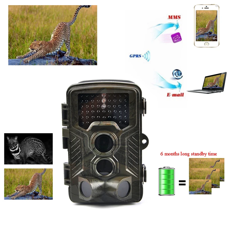 

Night Vision Trail Camera Game Hunting Camera 12MP 1080P HD No Glow Infrared Outdoor Surveillance Wildlife Cameras Trap