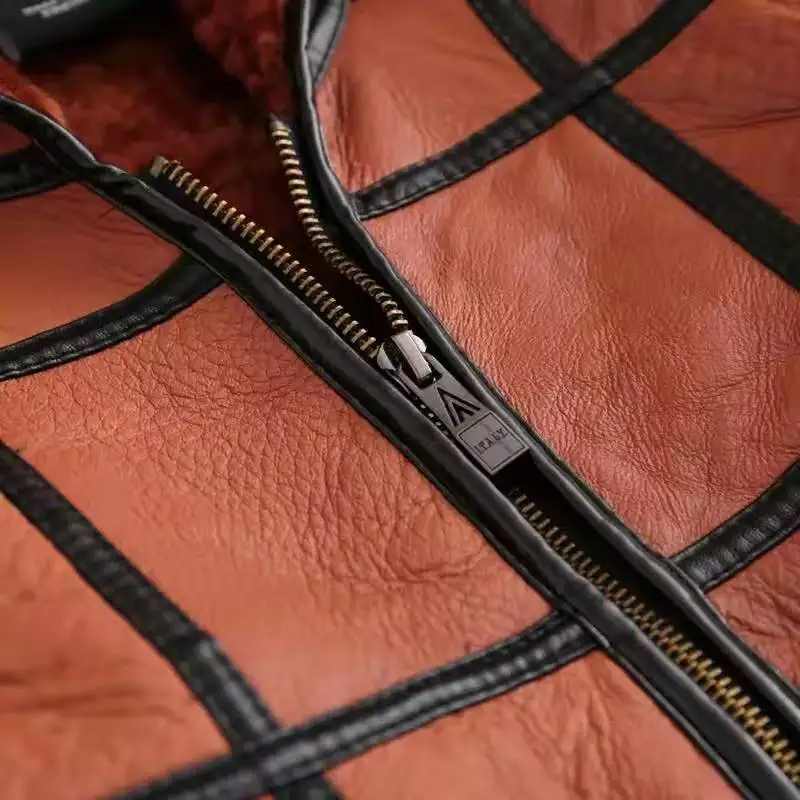 معطف فرو رجالي دافئ جديد بالإضافة إلى معطف رجالي م...