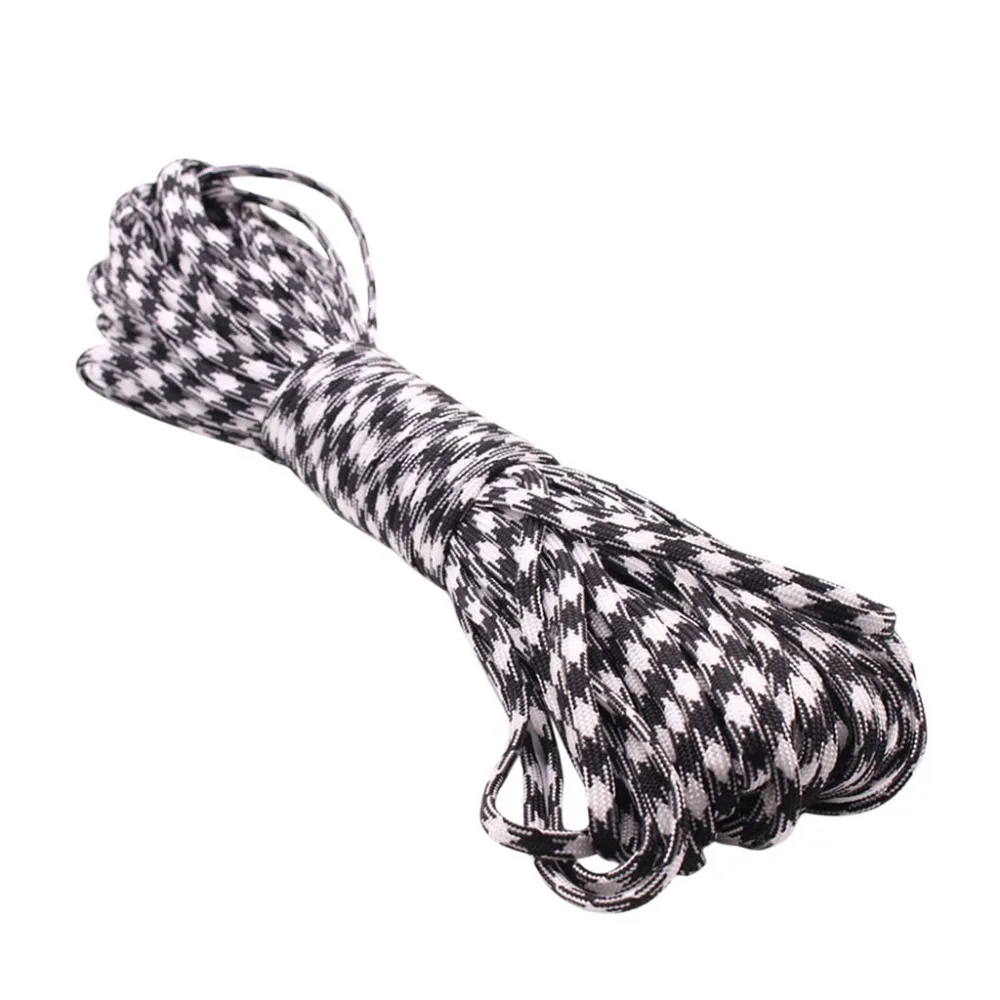 2019 Outdoor climbing rope paracord 550 bracelet nylon parachute rope is attached to a 100-foot seven-core polyester parachute (8)