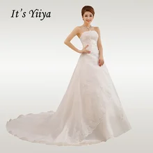 Это Yiya свадебное платье, прозрачный Элегантный белый свадебное платье es плюс размер длинный поезд Vestido de novia XXN001