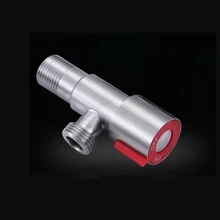 1 шт. SUS304 нержавеющая сталь Матовый готовые Угловые Клапаны аксессуары для ванной комнаты угловой клапан для туалетной раковины балкон