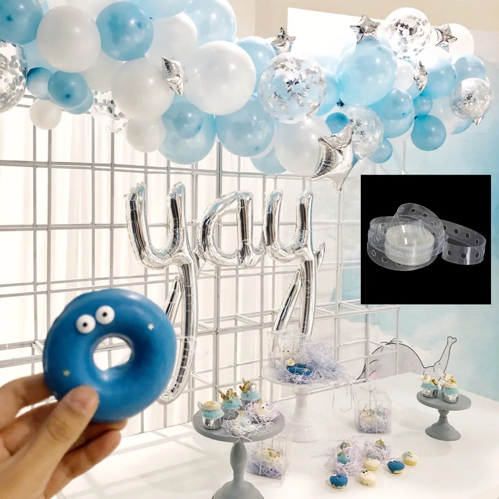 

DIY Latex Balloons Modeling Tool Plastic 5M Balloon Chain For Assembling Balloon Doors Birthday Party Wedding Decoration Tools