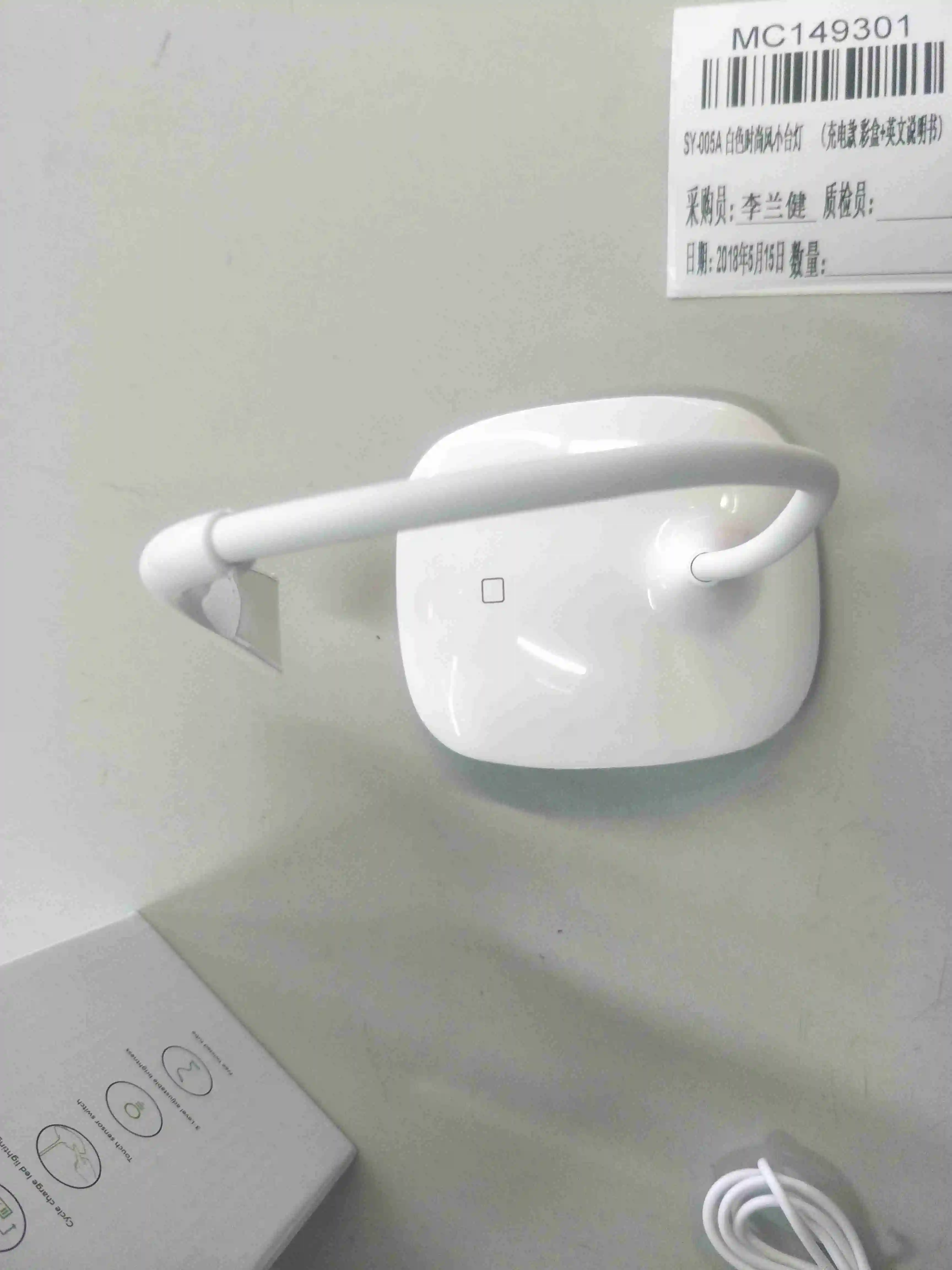  LED Rechargeable Flexible Clip Table Lamp Eye Protection Adjustable Dimmable Touch Control Night Li