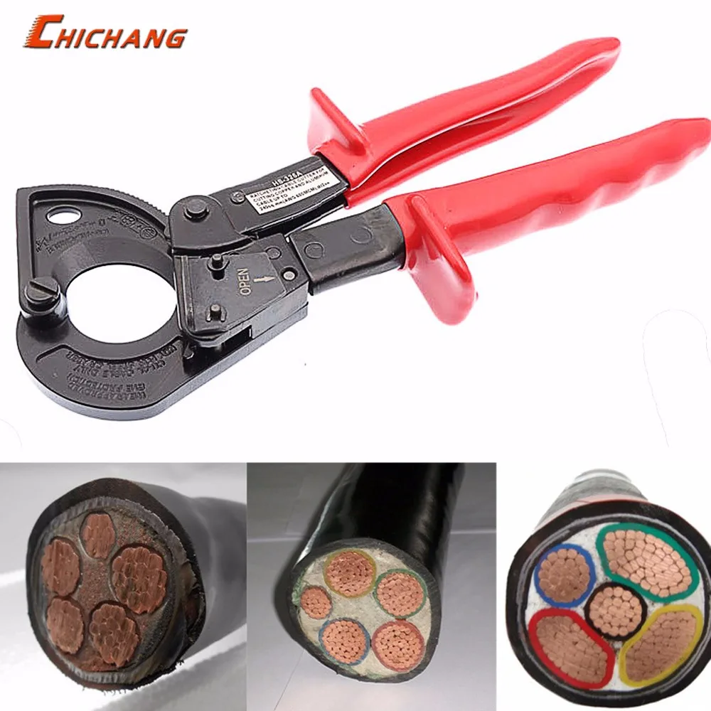 

1PC Ratchet Cable Cutter Cutting Range 240mm2 max Wire Cutter Plier Hand Tool Not for Cutting Steel Wire