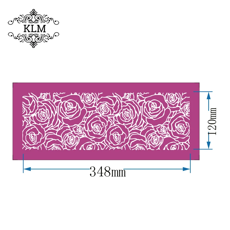 

Rose Abstract Mesh Stencil Lace cake tool DIY cake decorating tool