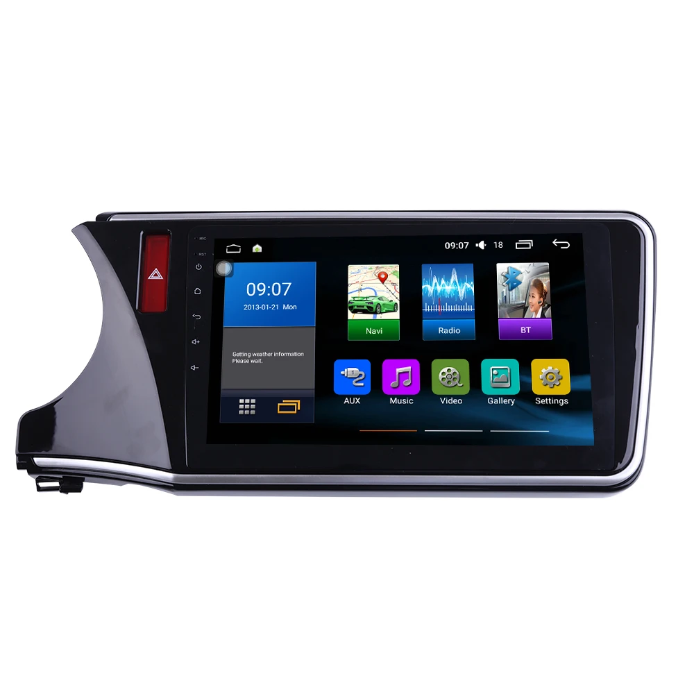 Восьмиядерный 1024*600 Android 8,1 автомобильный DVD gps навигатор плеер Deckless стерео для Honda city радио головное устройство