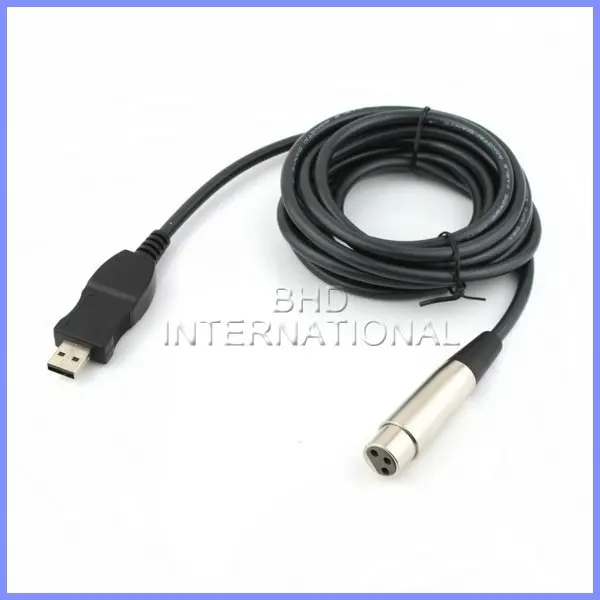 New arrival 3M USB Male to XLR Female Microphone USB MIC