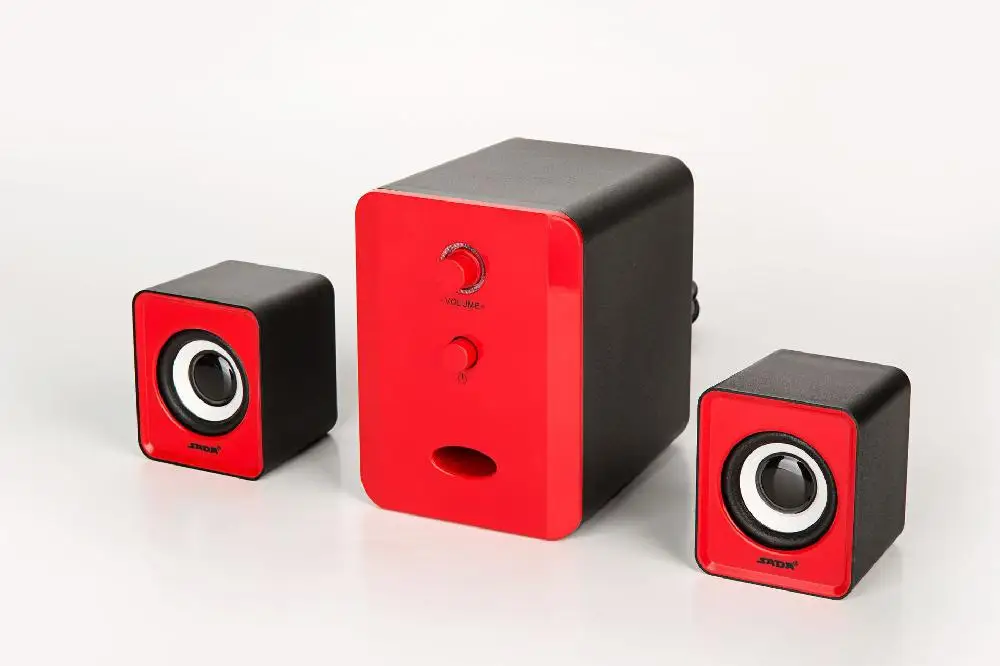 Red HobbyLane D-201 USB проводной комбинированный динамик портативный Проводной планшетный компьютер динамик стереозвук Колонка для портативных ПК d29 - Цвет: Red