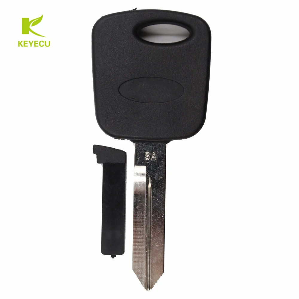 

KEYECU Transponder Chip Ignition Key Uncut Blade Texas4D60 Glass for Ford Escape Focus Thunderbird