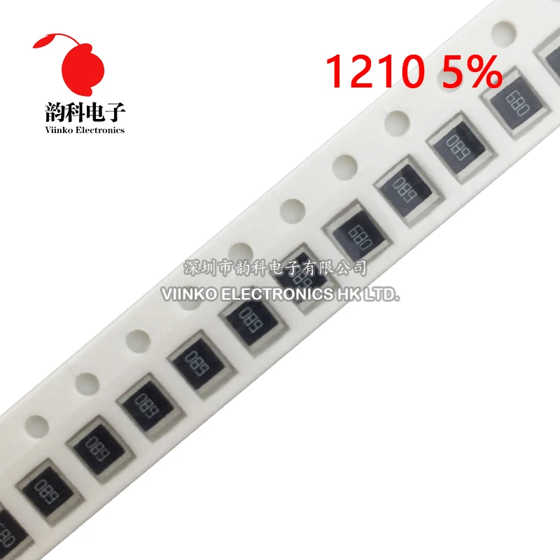 100 шт. 1210 SMD резистор 1/2 Вт 5% K 2K 1 8 2 4 3K 7 3 6 9 5 10K ohm | Электронные компоненты и