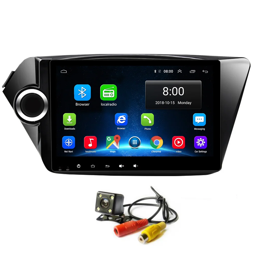 

Android 8.1 Car Radio GPS Player Navigation for Kia K2 Rio 2010-2015 Head Unit Stereo Wifi Bluetooth Navi Bluetooth Map