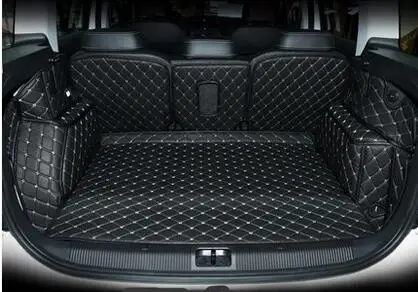 

High quality! Special trunk mats for New Skoda Yeti 2017 durable waterproof boot carpet liner for Yeti 2016-2014,Free shipping