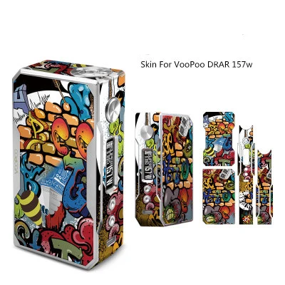 1 шт. наклейка для электронных сигарет s для VOOPOO DRAG TC 157W коробка мод наклейка для обложки кожи 8 цветов на выбор - Цвет: 026