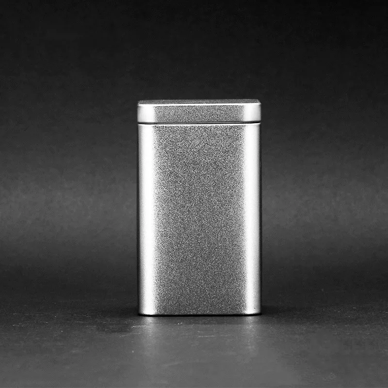 Круглые Квадратные Серебряные контейнеры для чая железная мини коробка для хранения конфет коробка для печенья с крышкой пустая Косметическая металлическая Оловянная коробка пищевые баночки 6 шт./партия