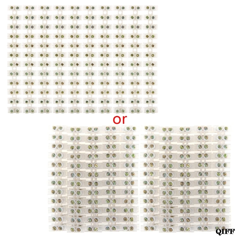 Прямая поставка& 10 шт Барьер Винтовые клеммы разъем провода 5A 12-позиционный блок терминала Mar28