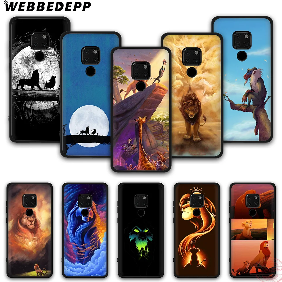 WEBBEDEPP Moonlight Lion King Moon Lions Simba ТПУ чехол для телефона Mate 10 20 30 Pro Lite Nova 2i 3i 3 4 5i 2 5 |