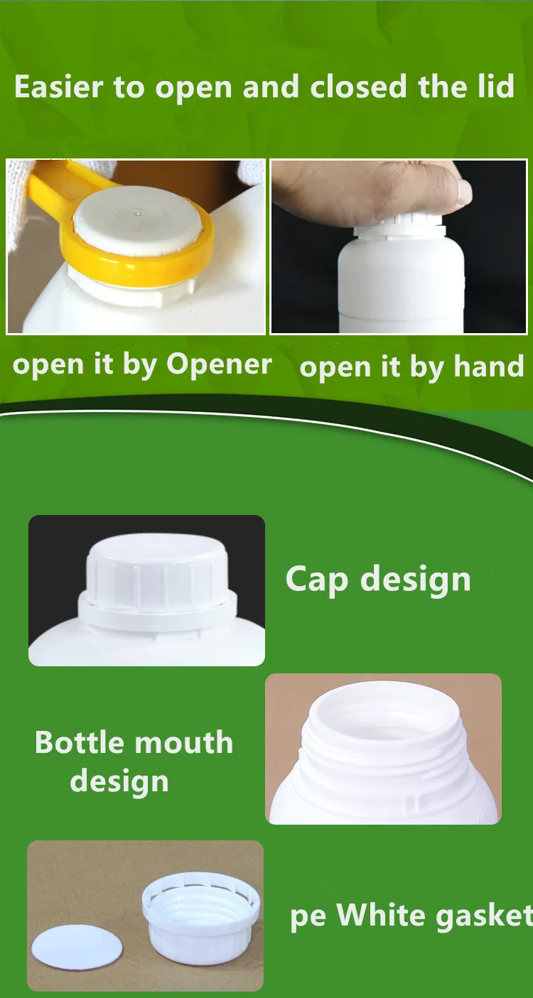 Плотные пластиковые фторированные бутылки Химические органические растворители Контейнер 50 мл, 100 мл, 200 мл, 250 мл, 500 мл, 1000 мл