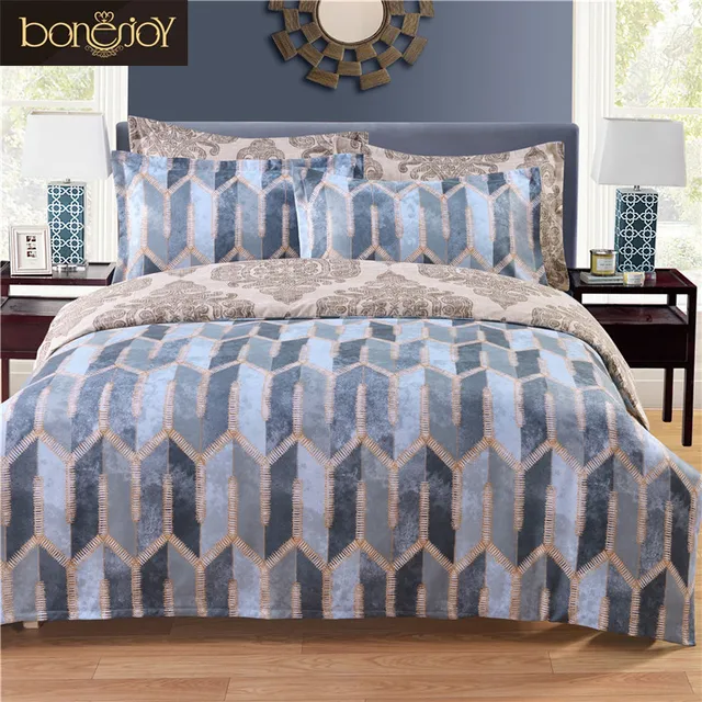 Jacquard Printed Europe Style Twin Queen King Bed Sheet Brown High Jacquard Printed Europe Style Twin Queen King Bed Sheet Brown High Quality Set Edredon Duvet Cover Plaid