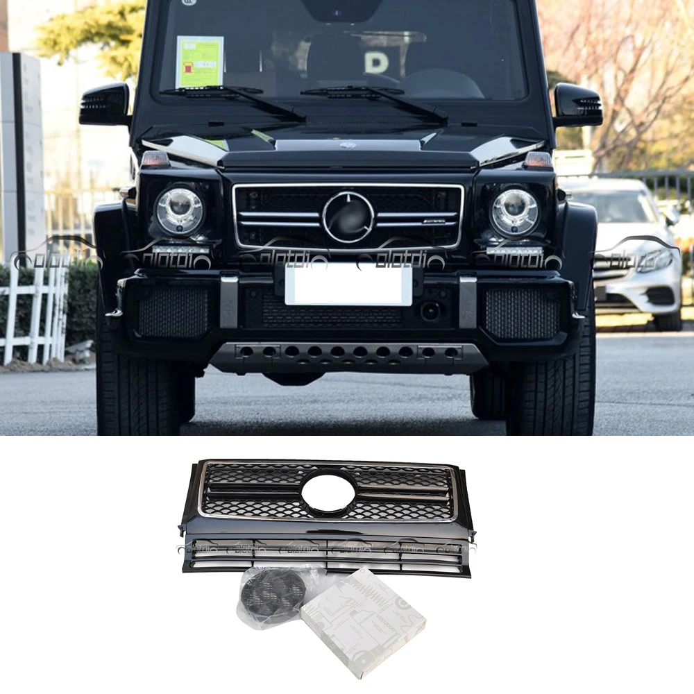 

G63-STYLE FRONT Grills ASSEMBLY FOR MERCEDES BENZ W463 G-CLASS BLACK 1990-2013