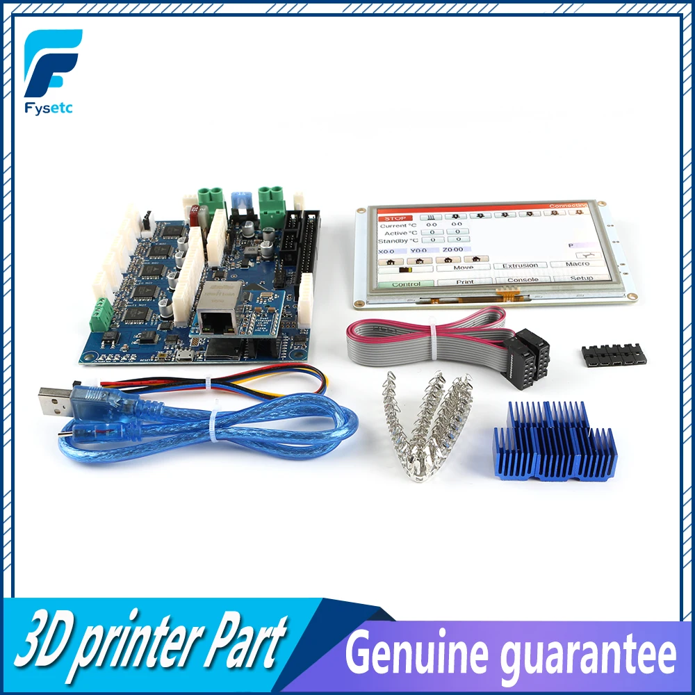 Клон Duet 2 Ethernet Расширенный 32 бит электроники V1.04 с 7 ''7 дюймов PanelDue 7i Встроенный цветной сенсорный экран