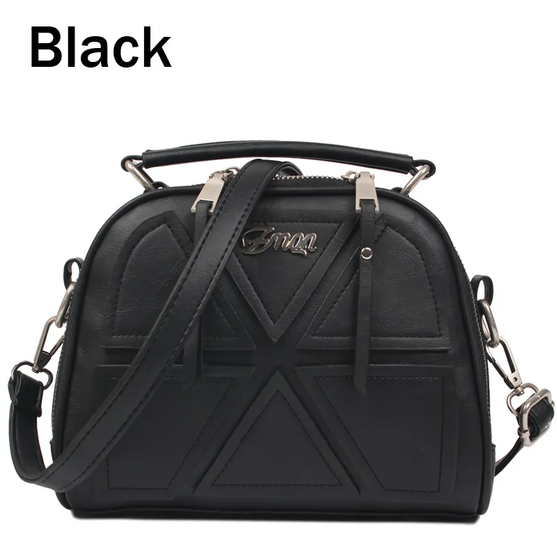 ZMQN сумки через плечо для женщин, винтажная сумка, маленькая Лоскутная сумка из искусственной кожи, женская сумка на плечо, женские сумки на молнии, Bolsa Feminina - Цвет: Black