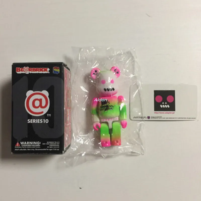 

3" Bearbrick Kaws BB Gloomy Be@rbrick 100% BRIAN BASIC Original Fake Pattern PVC Action Figure Collectible Model Toy BOX Z886