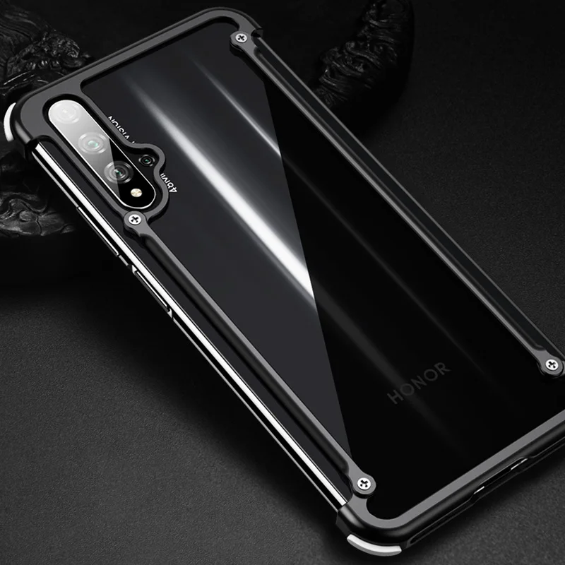 Oatsbasf чехол для Honor 20 Pro Роскошный тонкий алюминиевый металлический бампер чехол для huawei Honor 20 20 Pro противоударный чехол